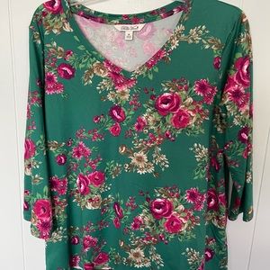 Pioneer Woman Floral Top Size M